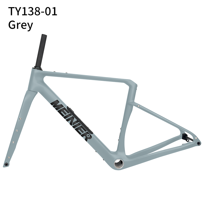 Carbon Gravel Frame with Tool Box UDH Hanger Cyclocross Frameset Bottom Bracket T47