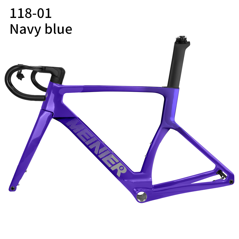 Road Carbon Frameset 700C Racing Bike Frame with 142x12mm Hub Disc Brake Lightweight Aero Design