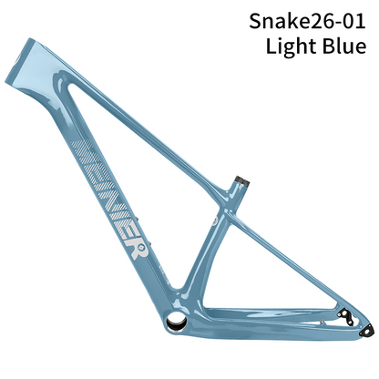 Cadre de vélo enfant 26 pouces BB92 Freins à disque Pneus Max 26erx2 35 pouces Cadre VTT semi-rigide en fibre de carbone T1000 Léger 