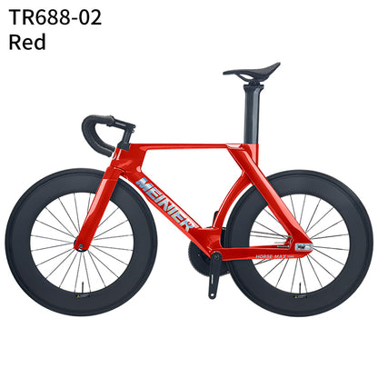 MEINIER TR688 Carbon Fiber Fixed Gear Bike 58T Crank Single Speed Track Bicycle 700C Lightweight Comfortable 3D Saddle
