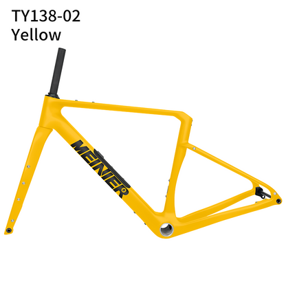 Carbon Gravel Frame with Tool Box UDH Hanger Cyclocross Frameset Bottom Bracket T47