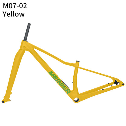 MEINIER M07 Carbon MTB Frame with Rigid Fork Disc Tool Box UDH Internal Cable Routing Hardtail Frame 32er