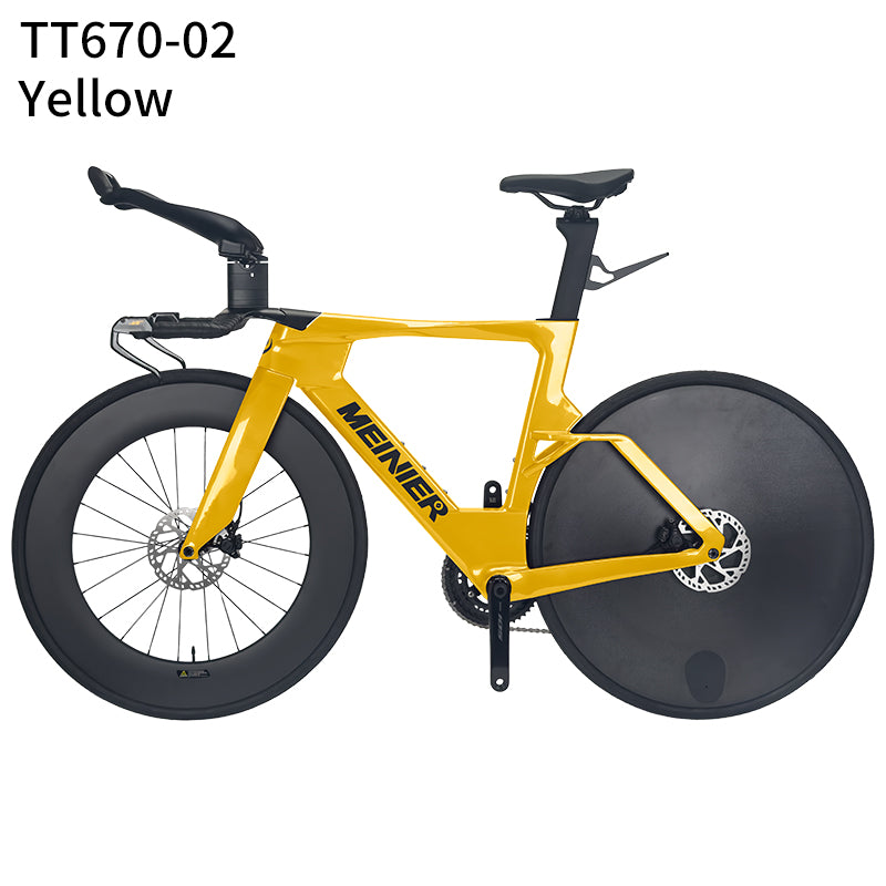 Carbon Fiber TT Bike with 2x12S L-TWOO ER9 and Shimano105 R7000 Crankset Full Carbon Fiber Disc Wheel Triathlon Road Bike for Racing