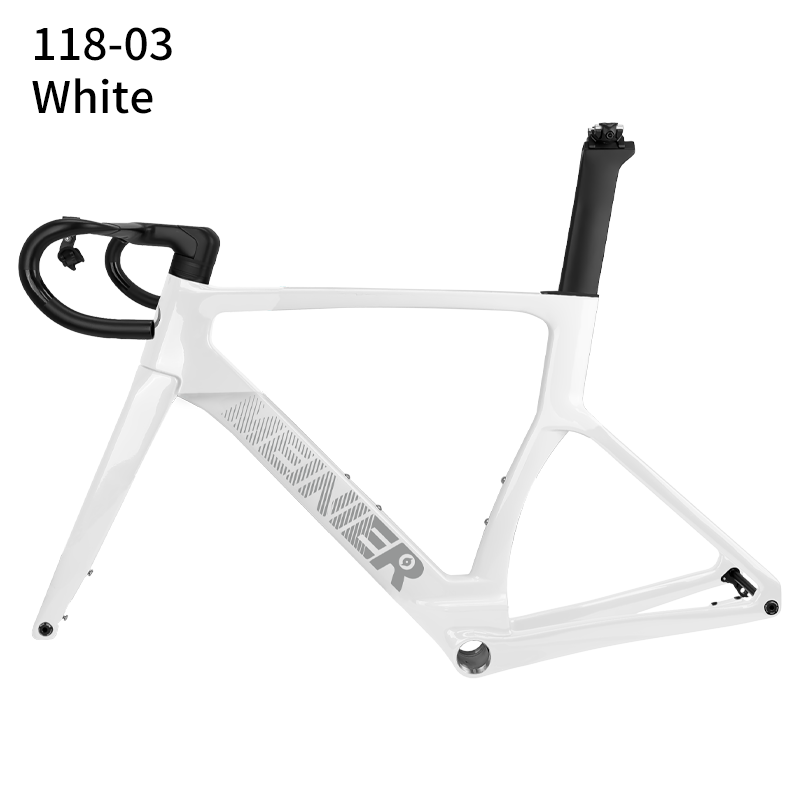 Road Carbon Frameset 700C Racing Bike Frame with 142x12mm Hub Disc Brake Lightweight Aero Design