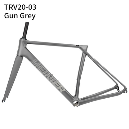 Customized Color Carbon Bike Frames for Road Bicycles Road Frame T1000 Carbon Fibre  700C V-Brake