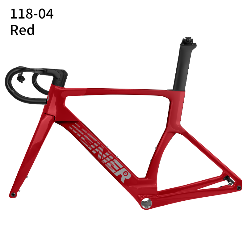 Road Carbon Frameset 700C Racing Bike Frame with 142x12mm Hub Disc Brake Lightweight Aero Design