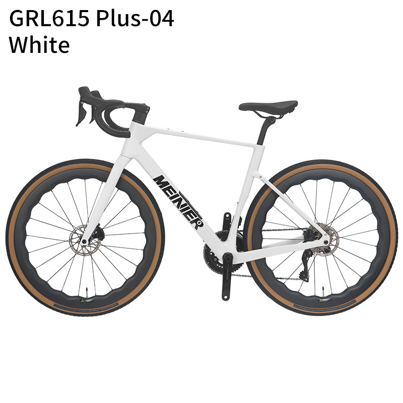 GRL615 Plus Full Carbon Gravel Road Bike 105 R7170 Di2 2x12S Full Internal Cable Routing Carbon Fiber Frame All Road Bicycle