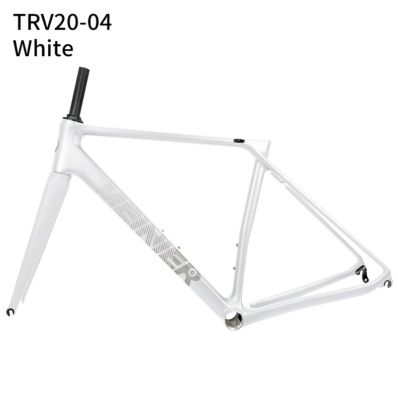 Customized Color Carbon Bike Frames for Road Bicycles Road Frame T1000 Carbon Fibre  700C V-Brake