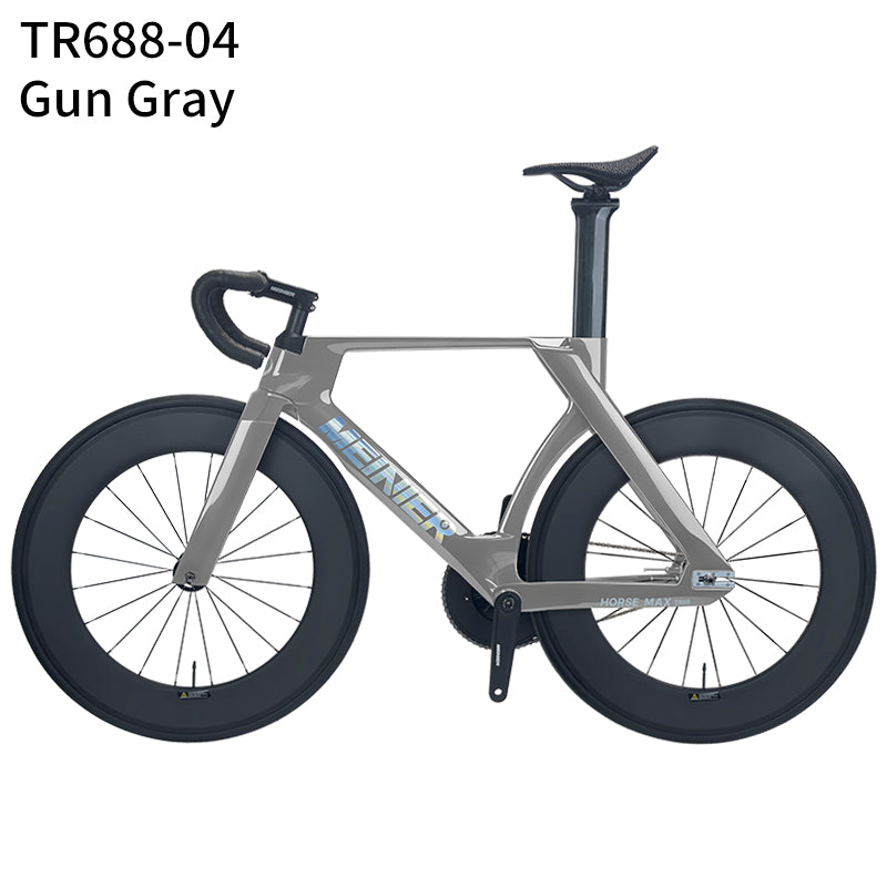 MEINIER TR688 Carbon Fiber Fixed Gear Bike 58T Crank Single Speed Track Bicycle 700C Lightweight Comfortable 3D Saddle