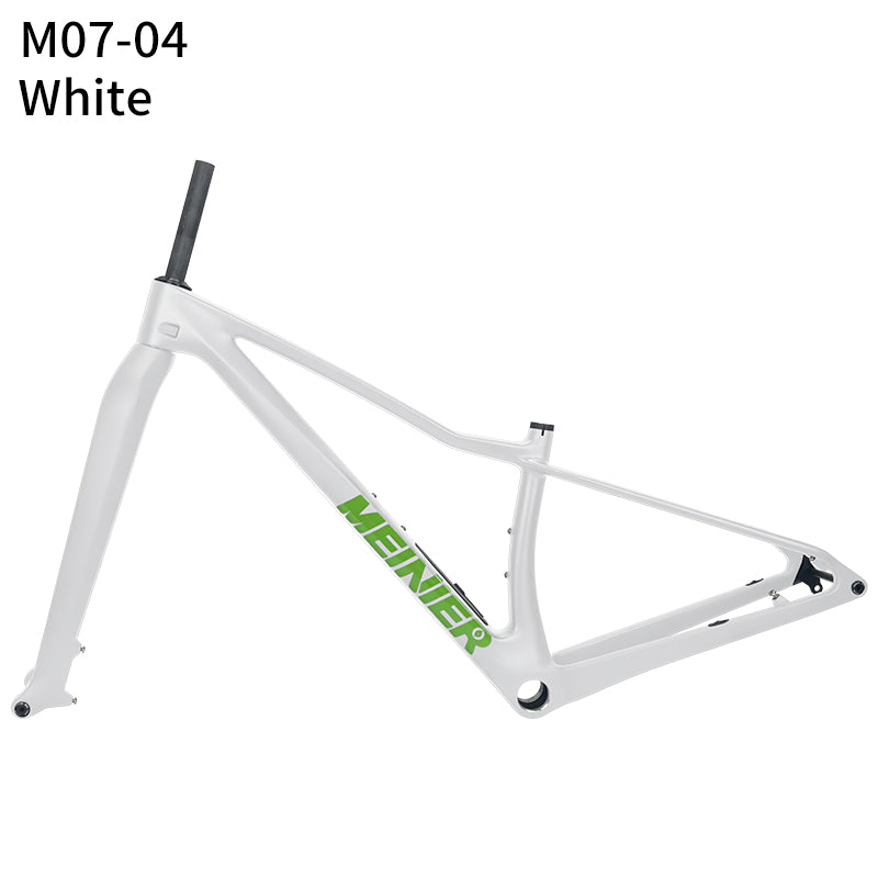 MEINIER M07 Carbon MTB Frame with Rigid Fork Disc Tool Box UDH Internal Cable Routing Hardtail Frame 32er