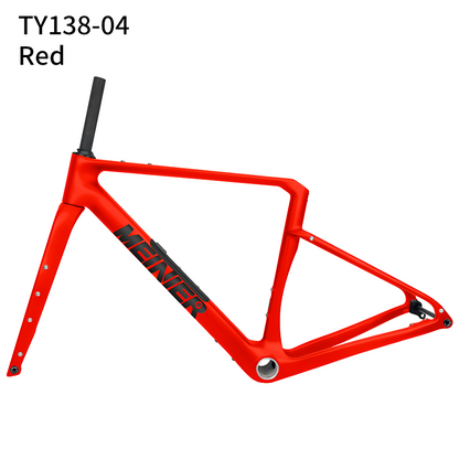 Carbon Gravel Frame with Tool Box UDH Hanger Cyclocross Frameset Bottom Bracket T47