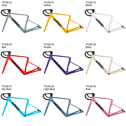 New Carbon Gravel Frameset with Integrated Handlebar UDH Hanger Lightweight Road Bike Frame Set