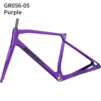 Carbon Gravel Frame Hub142x12mm Axle Disc Brake T47 Cyclocross Frame with Integrated Handlebar Gravel Bicycle Frame