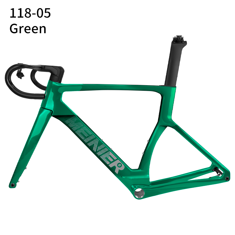 Road Carbon Frameset 700C Racing Bike Frame with 142x12mm Hub Disc Brake Lightweight Aero Design