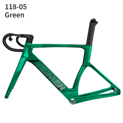 Road Carbon Frameset 700C Racing Bike Frame with 142x12mm Hub Disc Brake Lightweight Aero Design