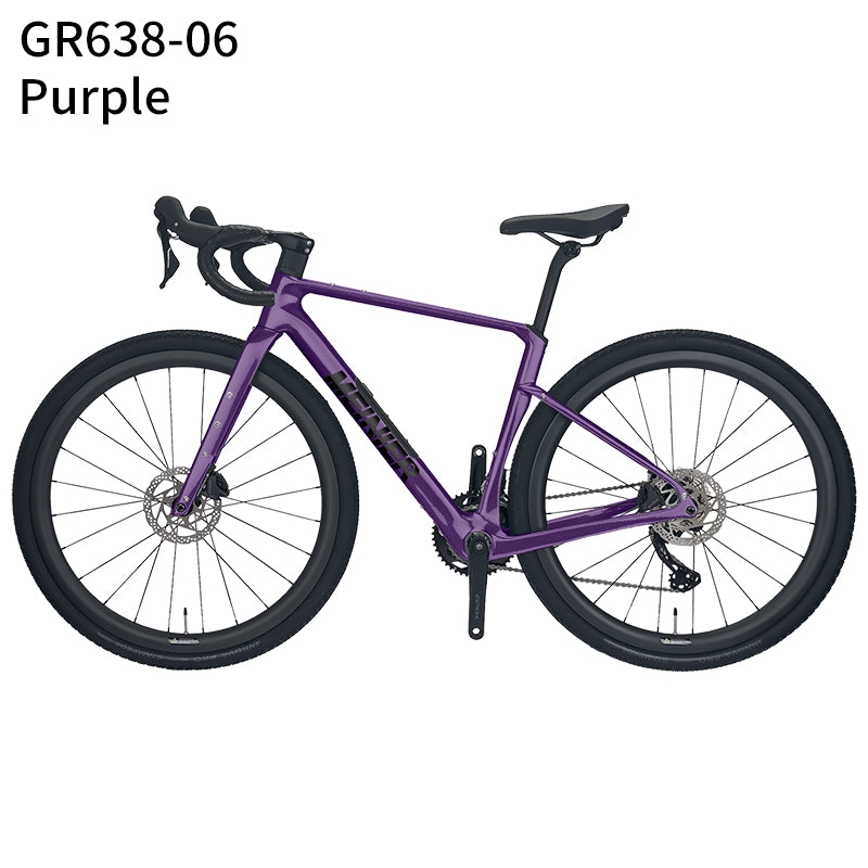MEINIER Carbon Fiber Gravel Bike GRX BR600 2X11S Hydraulic Disc Brake Gravel Road Bike for Bikepacking and Longer Journeys