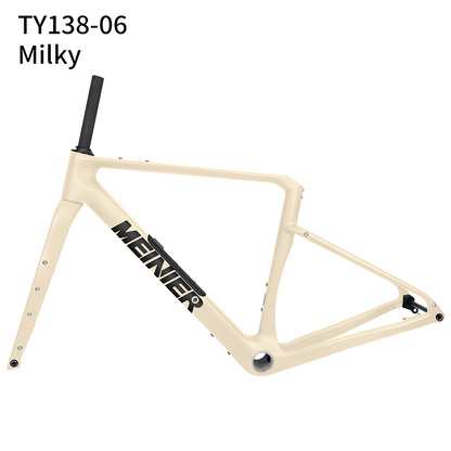 Carbon Gravel Frame with Tool Box UDH Hanger Cyclocross Frameset Bottom Bracket T47