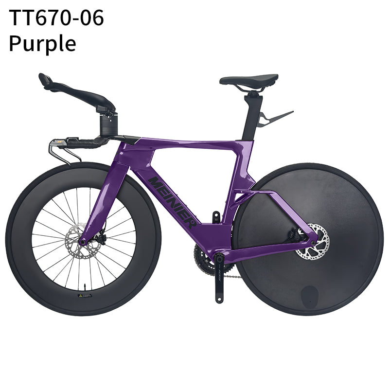 Carbon Fiber TT Bike with 2x12S L-TWOO ER9 and Shimano105 R7000 Crankset Full Carbon Fiber Disc Wheel Triathlon Road Bike for Racing