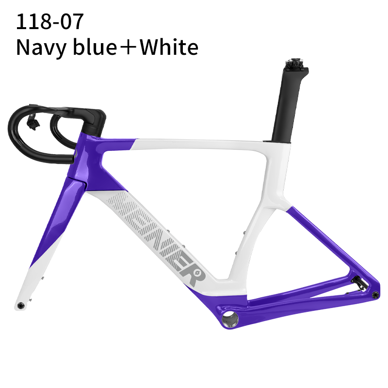 Road Carbon Frameset 700C Racing Bike Frame with 142x12mm Hub Disc Brake Lightweight Aero Design