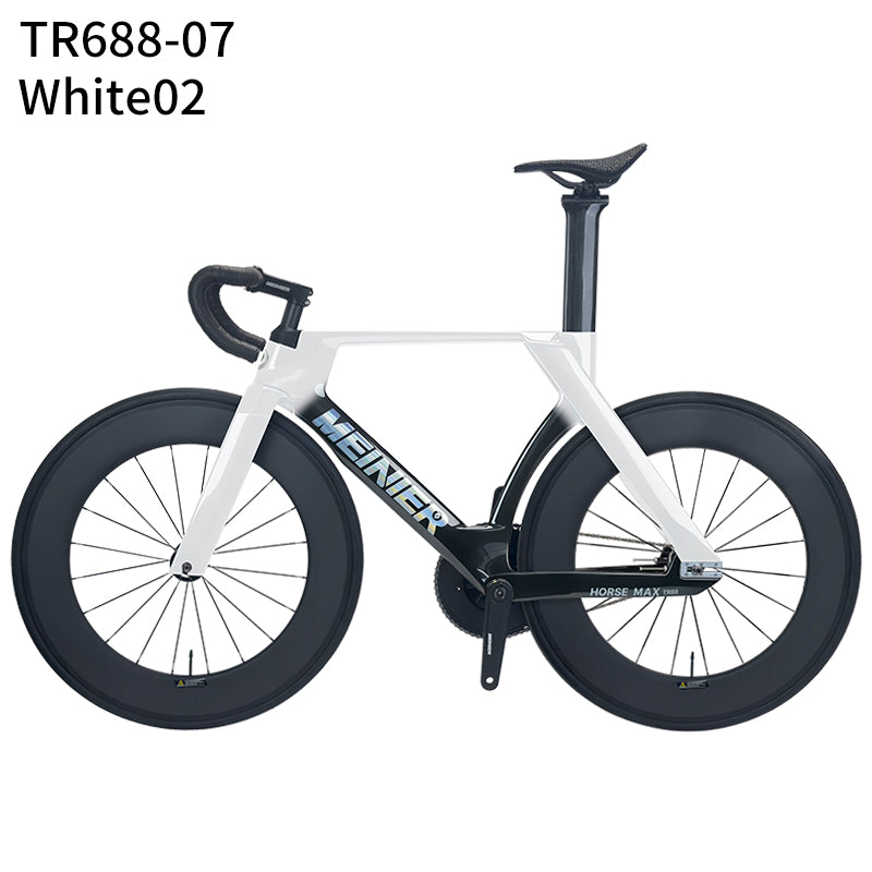 MEINIER TR688 Carbon Fiber Fixed Gear Bike 58T Crank Single Speed Track Bicycle 700C Lightweight Comfortable 3D Saddle