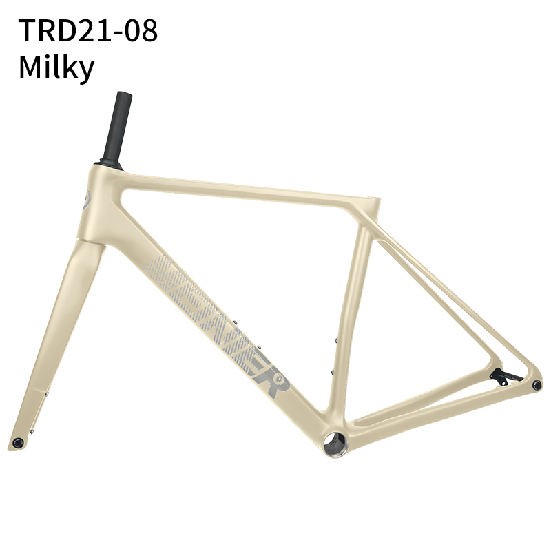 Carbon Fiber Road Bike Frame Max 700x32C Tire Disc Brake Racing Bike Frame for Hub 142x12mm