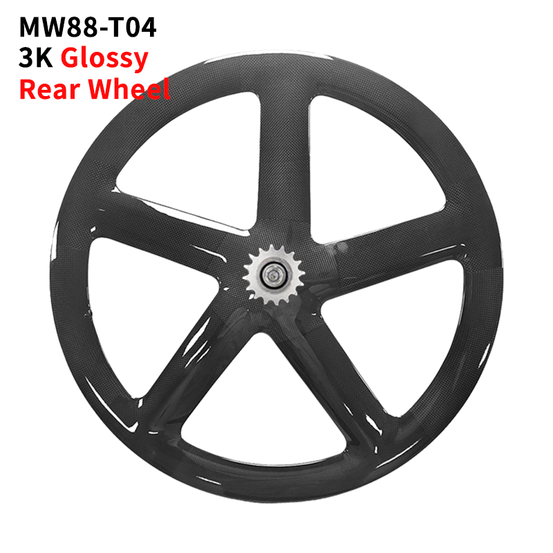Full Carbon 5 Spoke Track Wheels 3K Matte Glossy – Meinierbikes