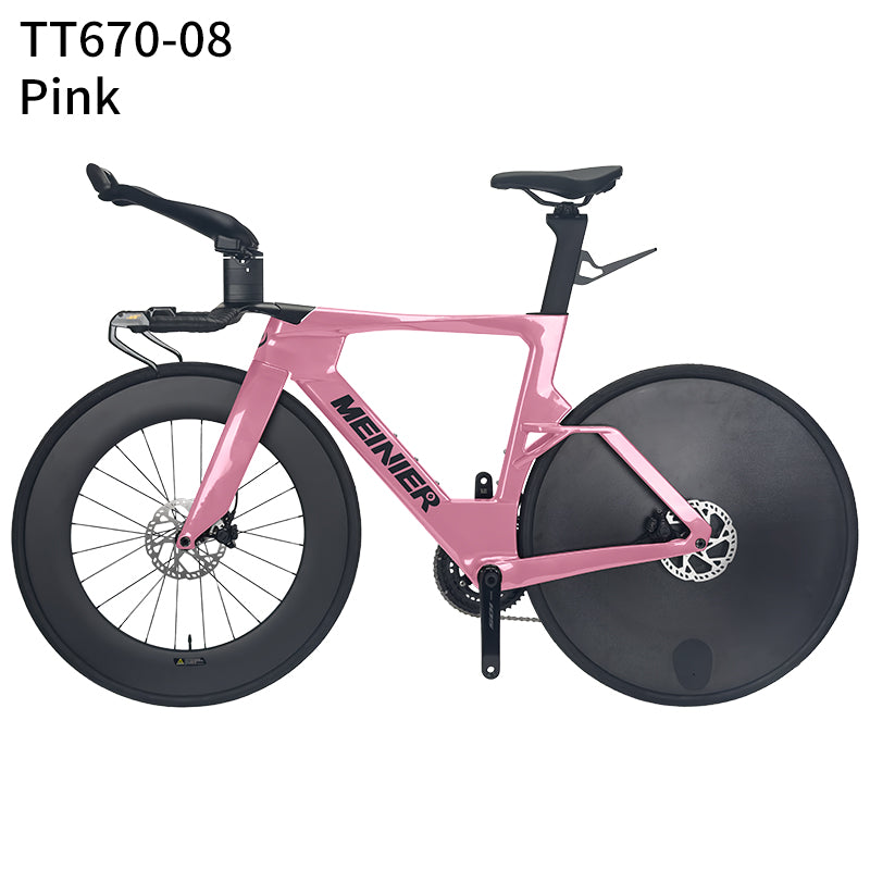 Carbon Fiber TT Bike with 2x12S L-TWOO ER9 and Shimano105 R7000 Crankset Full Carbon Fiber Disc Wheel Triathlon Road Bike for Racing