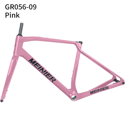 Carbon Gravel Frame Hub142x12mm Axle Disc Brake T47 Cyclocross Frame with Integrated Handlebar Gravel Bicycle Frame