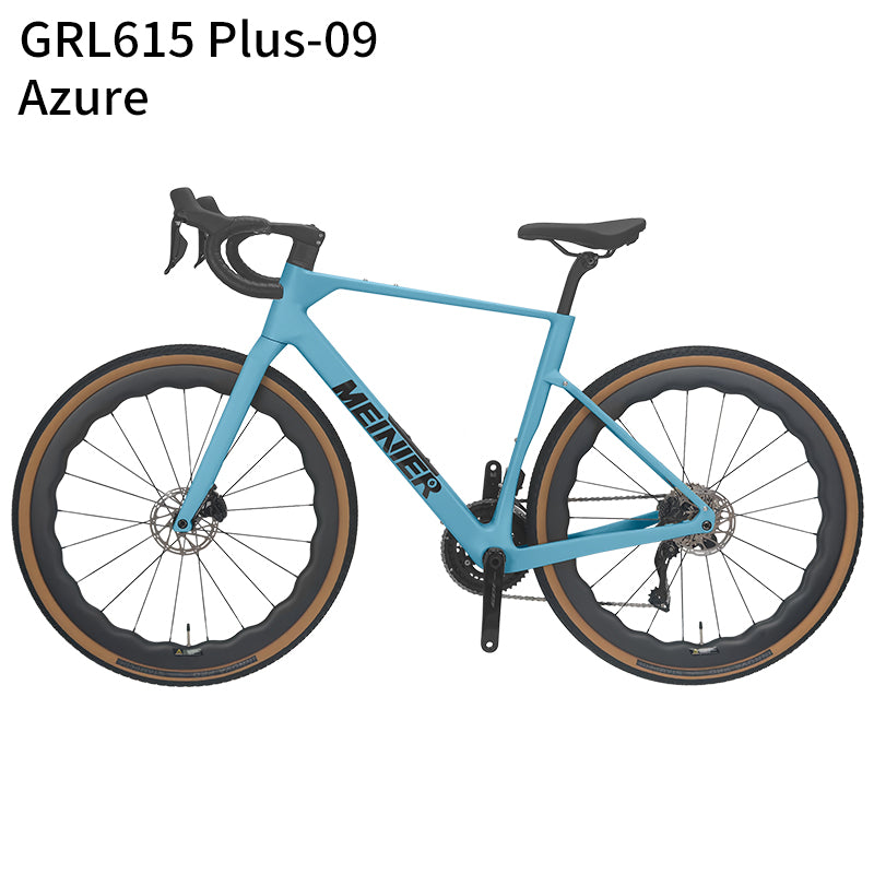 GRL615 Plus Full Carbon Gravel Road Bike 105 R7170 Di2 2x12S Full Internal Cable Routing Carbon Fiber Frame All Road Bicycle