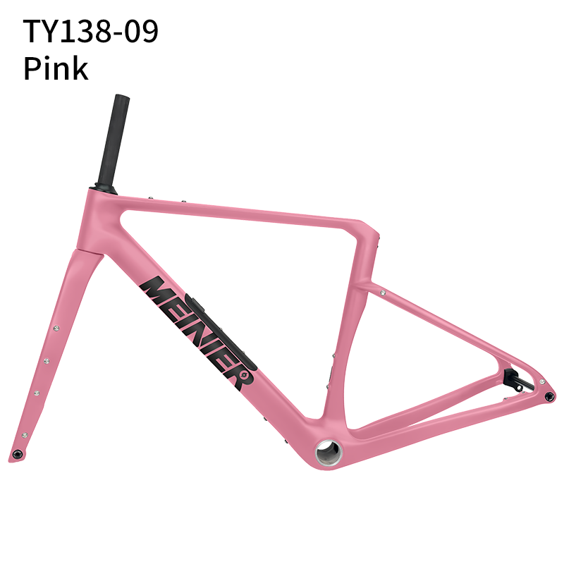 Carbon Gravel Frame with Tool Box UDH Hanger Cyclocross Frameset Bottom Bracket T47