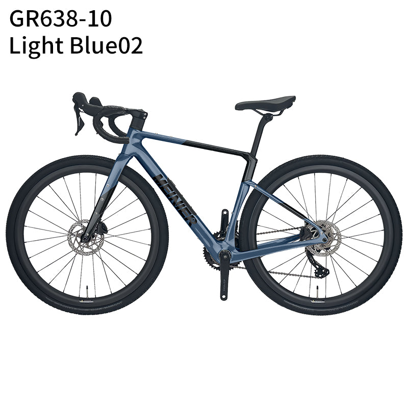 MEINIER Carbon Fiber Gravel Bike GRX BR600 2X11S Hydraulic Disc Brake Gravel Road Bike for Bikepacking and Longer Journeys