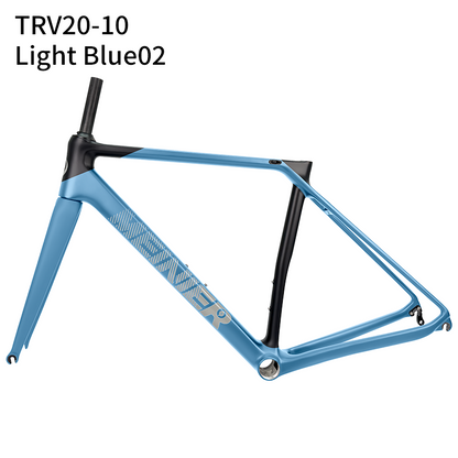 Customized Color Carbon Bike Frames for Road Bicycles Road Frame T1000 Carbon Fibre  700C V-Brake