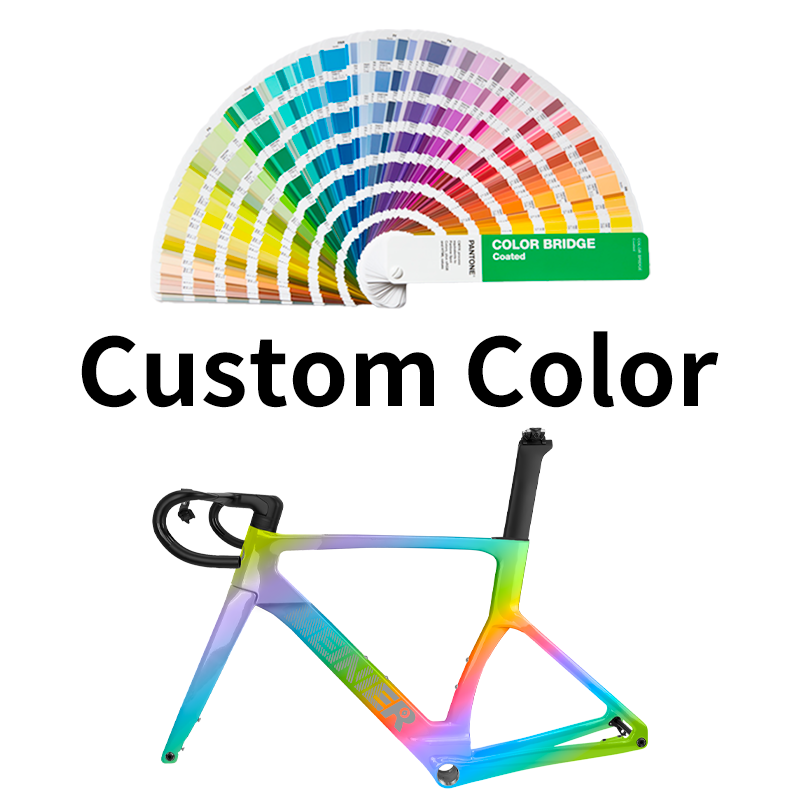 Road Carbon Frameset 700C Racing Bike Frame with 142x12mm Hub Disc Brake Lightweight Aero Design