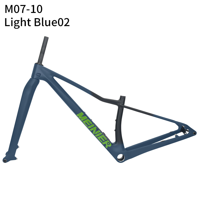MEINIER M07 Carbon MTB Frame with Rigid Fork Disc Tool Box UDH Internal Cable Routing Hardtail Frame 32er