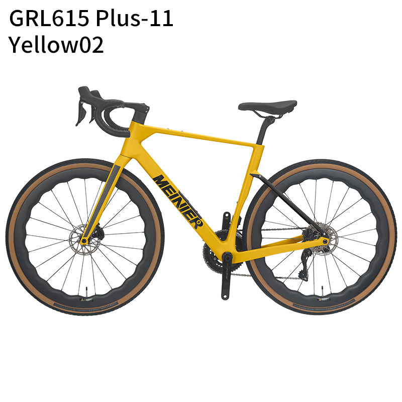 GRL615 Plus Full Carbon Gravel Road Bike 105 R7170 Di2 2x12S Full Internal Cable Routing Carbon Fiber Frame All Road Bicycle