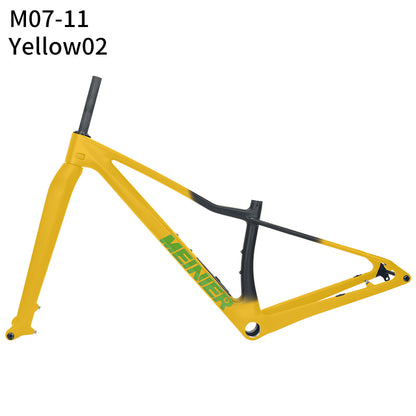 MEINIER M07 Carbon MTB Frame with Rigid Fork Disc Tool Box UDH Internal Cable Routing Hardtail Frame 32er