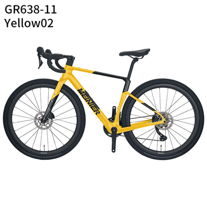 MEINIER Carbon Fiber Gravel Bike GRX BR600 2X11S Hydraulic Disc Brake Gravel Road Bike for Bikepacking and Longer Journeys