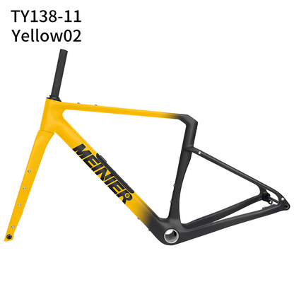 Carbon Gravel Frame with Tool Box UDH Hanger Cyclocross Frameset Bottom Bracket T47