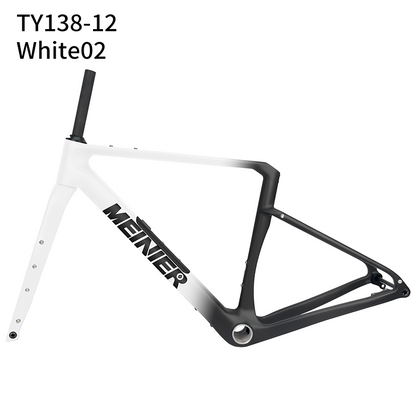 Carbon Gravel Frame with Tool Box UDH Hanger Cyclocross Frameset Bottom Bracket T47