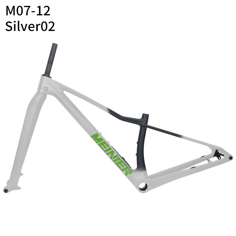 MEINIER M07 Carbon MTB Frame with Rigid Fork Disc Tool Box UDH Internal Cable Routing Hardtail Frame 32er