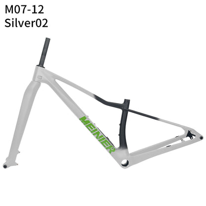 MEINIER M07 Carbon MTB Frame with Rigid Fork Disc Tool Box UDH Internal Cable Routing Hardtail Frame 32er
