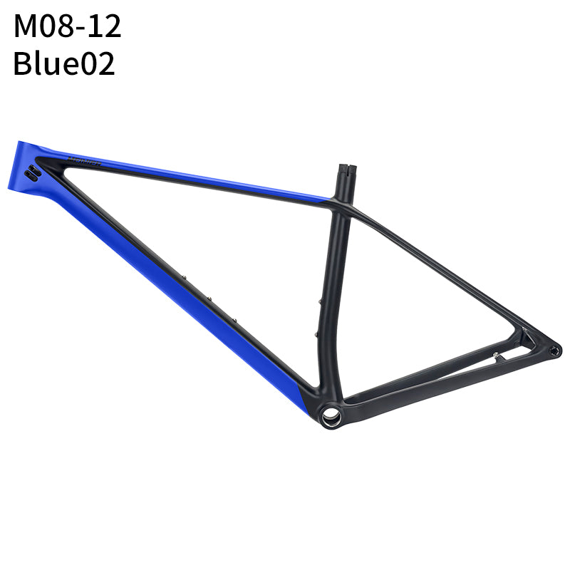 M08 T1000 Carbon MTB Frame Max 29erx2.4Tire Internal Cable Routing Ultralight Hardtail Frame BSA UDH