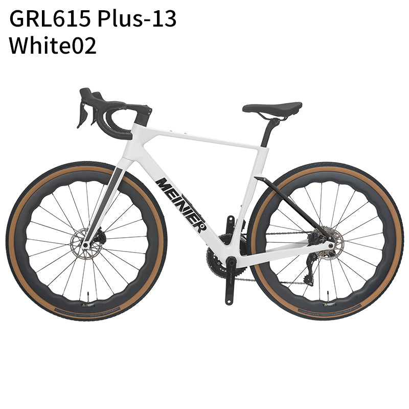 GRL615 Plus Full Carbon Gravel Road Bike 105 R7170 Di2 2x12S Full Internal Cable Routing Carbon Fiber Frame All Road Bicycle