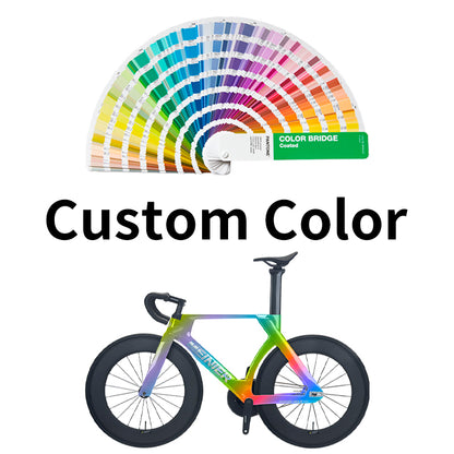 MEINIER TR688 Carbon Fiber Fixed Gear Bike 58T Crank Single Speed Track Bicycle 700C Lightweight Comfortable 3D Saddle
