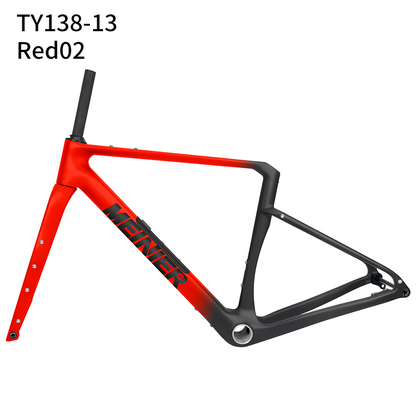 Carbon Gravel Frame with Tool Box UDH Hanger Cyclocross Frameset Bottom Bracket T47