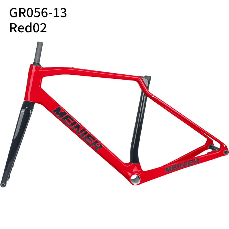 Carbon Gravel Frame Hub142x12mm Axle Disc Brake T47 Cyclocross Frame with Integrated Handlebar Gravel Bicycle Frame