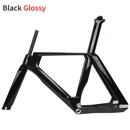Full carbon Track Bike Frame Fork Seatpost Fixed gear UD matt Fork 700C