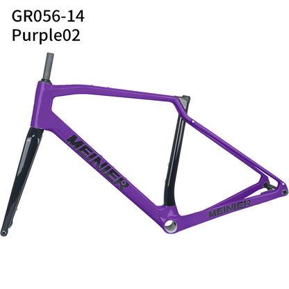 Carbon Gravel Frame Hub142x12mm Axle Disc Brake T47 Cyclocross Frame with Integrated Handlebar Gravel Bicycle Frame