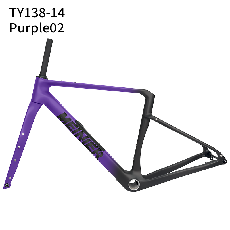 Carbon Gravel Frame with Tool Box UDH Hanger Cyclocross Frameset Bottom Bracket T47
