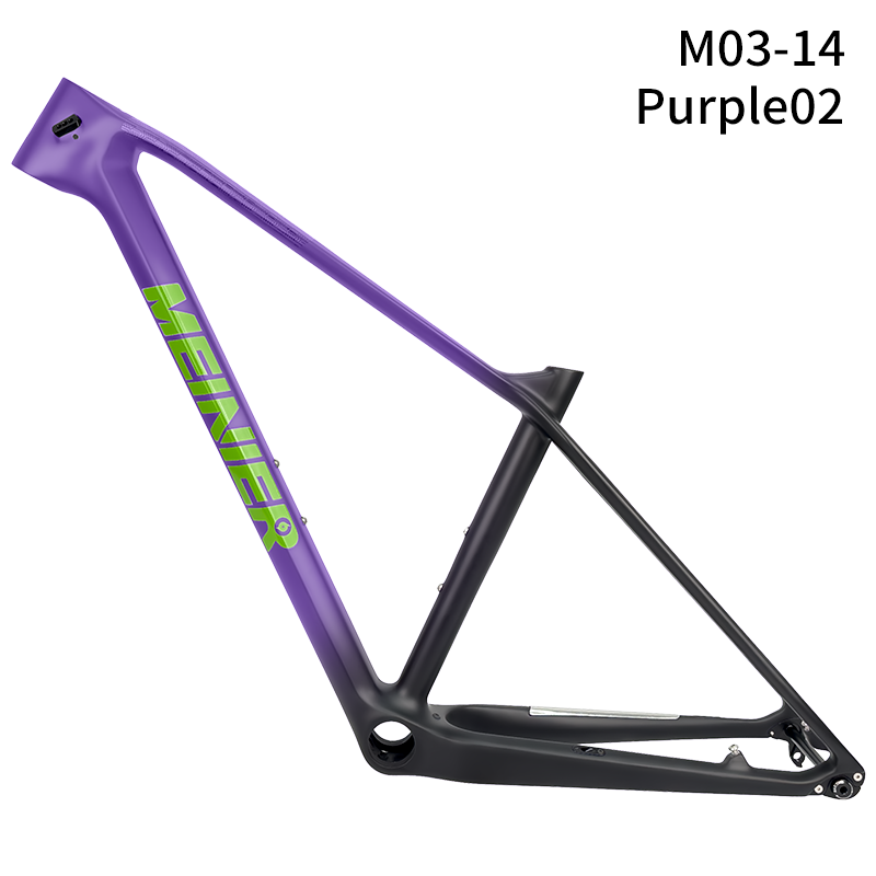 MEINIER Carbon Fiber Mountain Bike Frame Bottom Bracket PF30 Hard Tail Frame Max 27.5erx2.25Tire